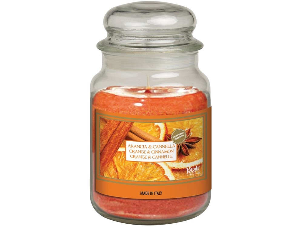 PETALI vonná svíčka ve skle Orange & Cinnamon - hoření 100h