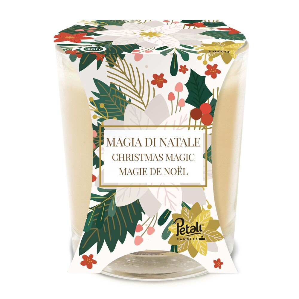 PETALI vonná svíčka ve skle Christmas Magic - hoření 40h