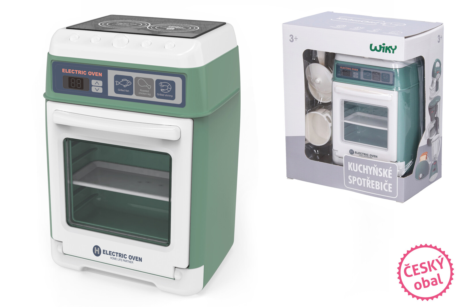 Sporák s troubou 16cm - český obal