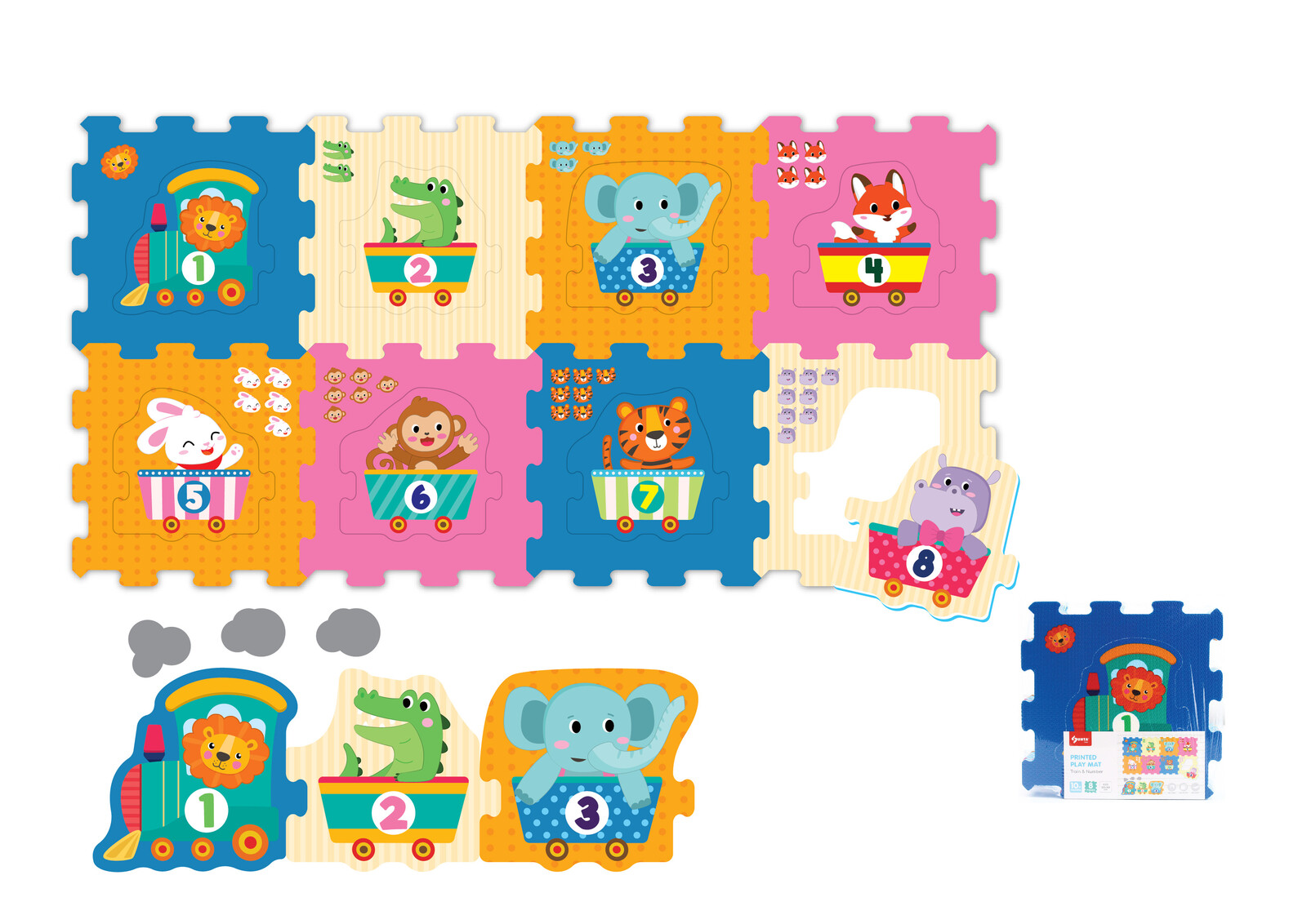 Měkké bloky zvířátka s čísly