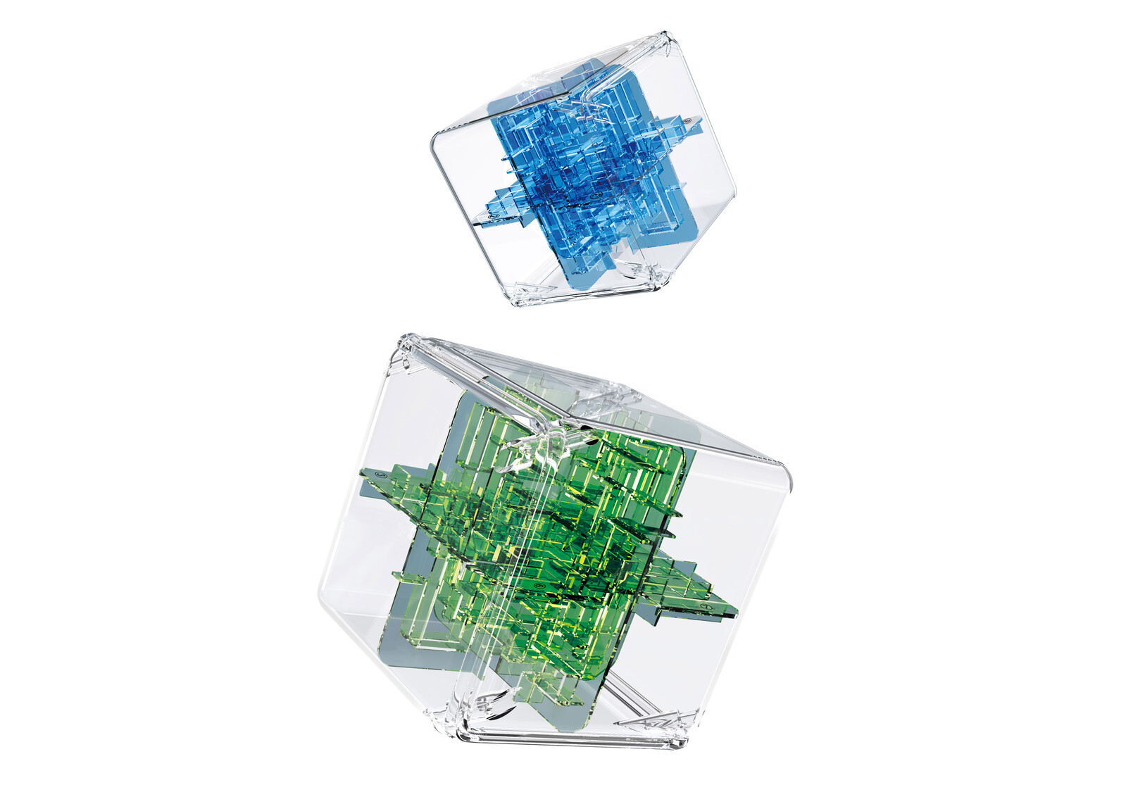 Bludiště 3D kostka 9cm