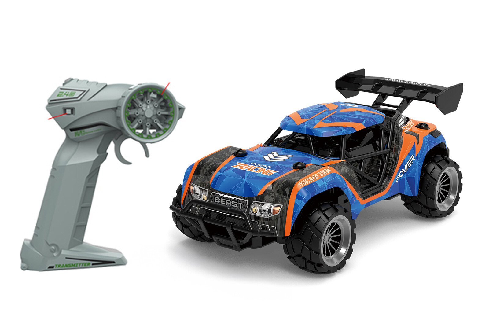 Bugina Power Racing RC na dálkové ovládání 22 cm