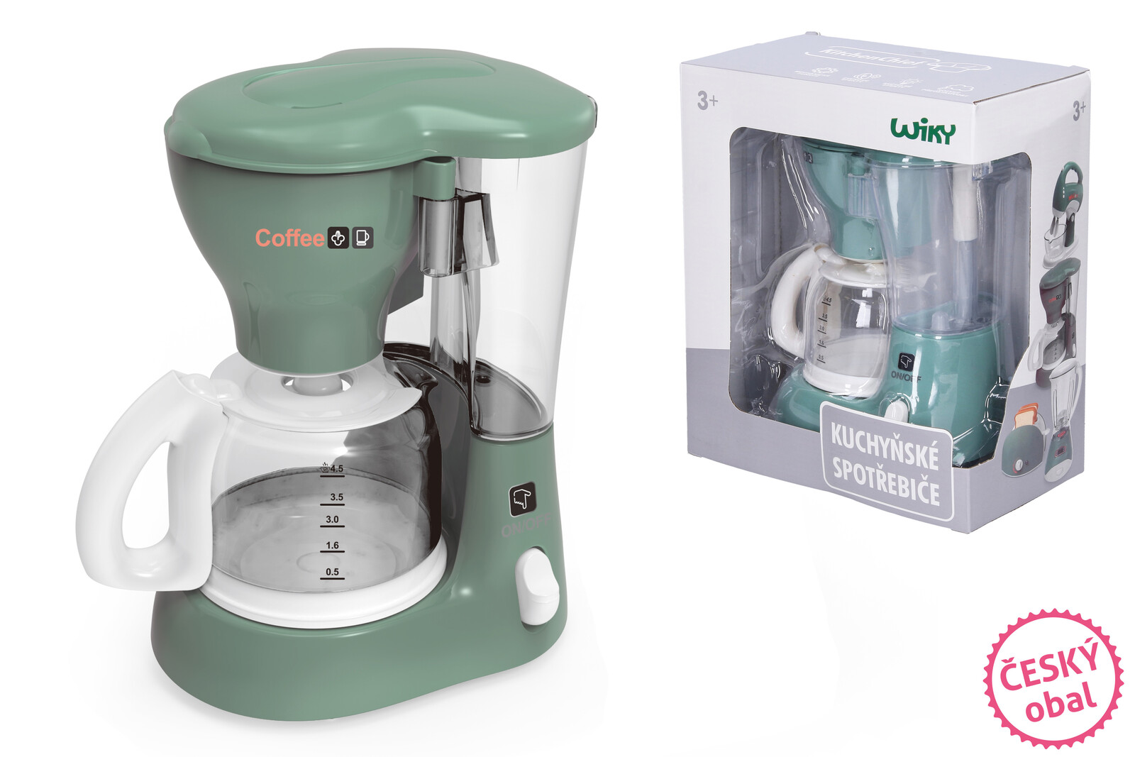 Kávovar s efekty 17cm - český obal