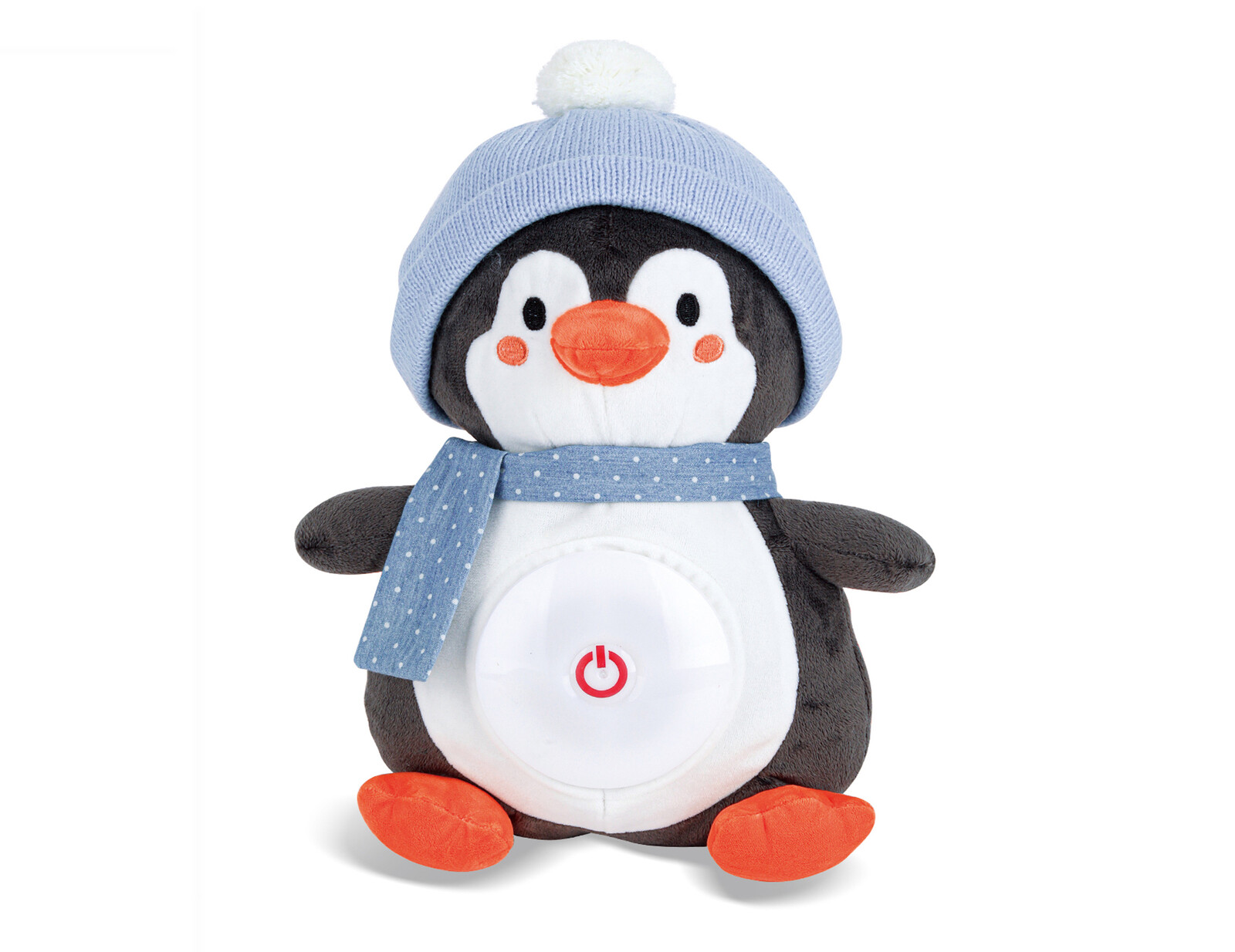 Usínáček svítící s hudbou tučňák 29cm