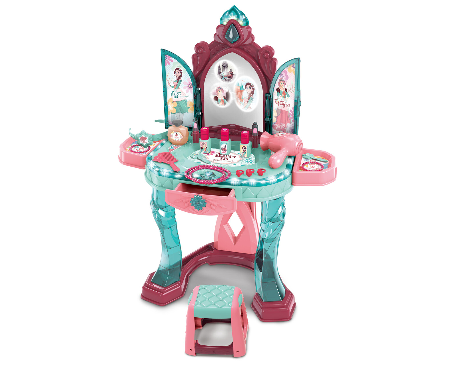 Kosmetický stolek s efekty 76cm