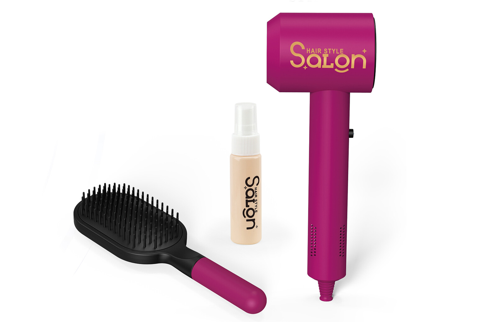 Kosmetický set s fénem 21cm