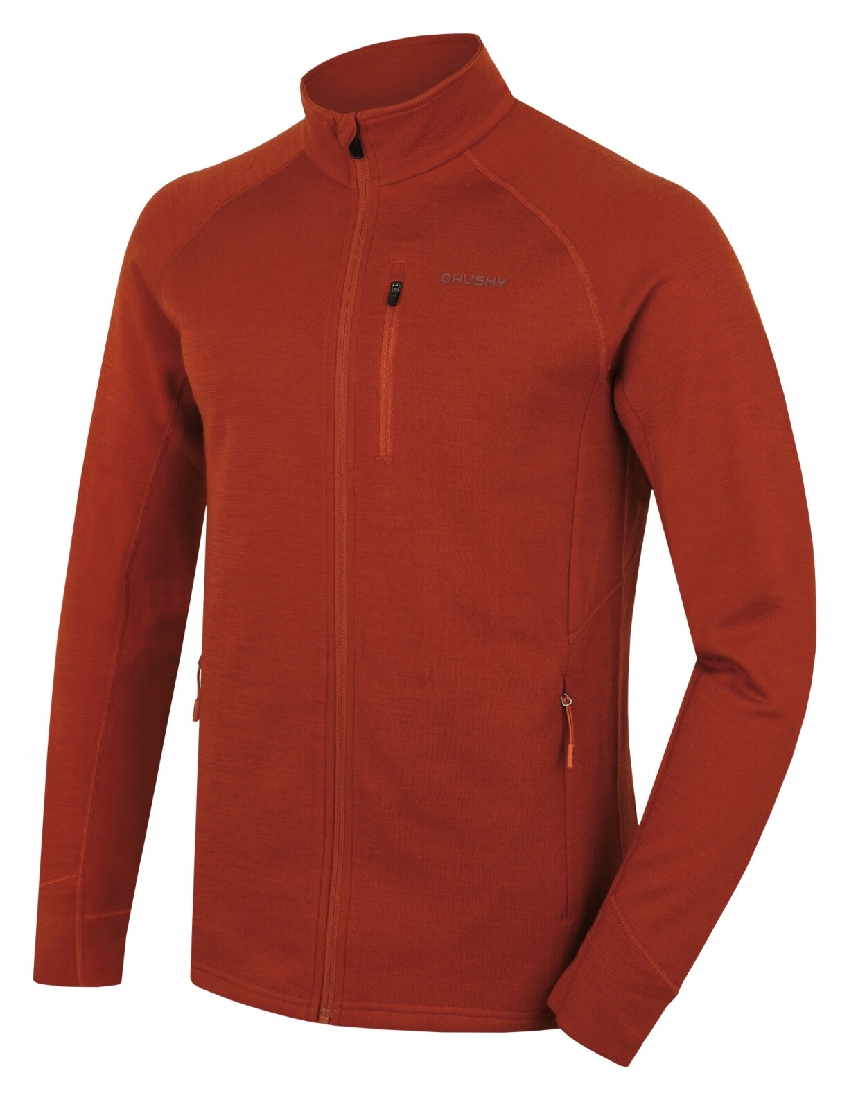 Husky Pánská mikina z merino vlny Alou M brown Velikost: L