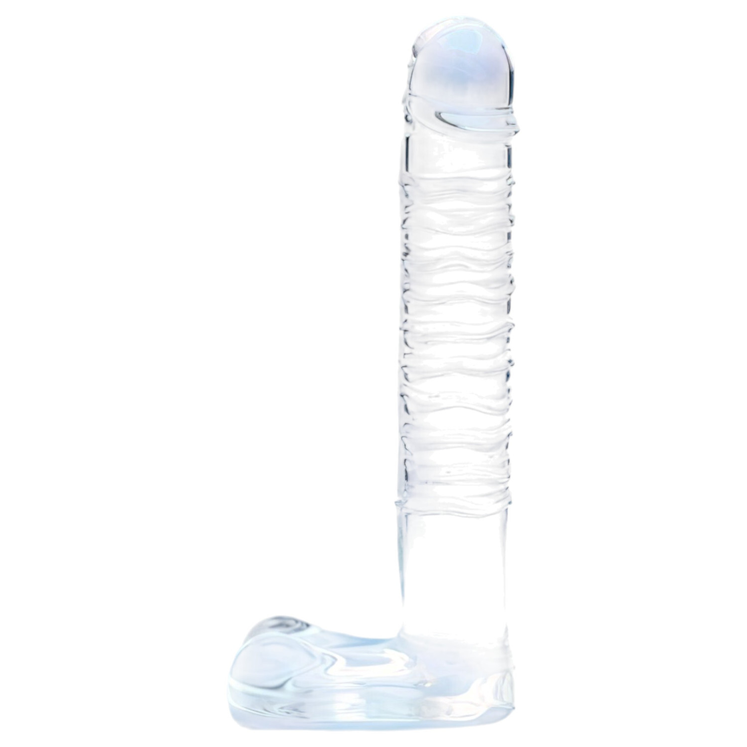 Clarity - skleněné dildo (průhledné)