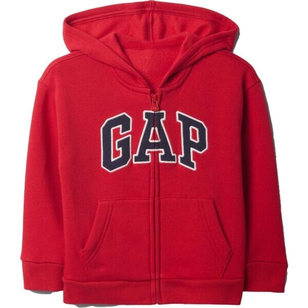 GAP V-LOGO FZ Dětská mikina, červená, velikost 3Y