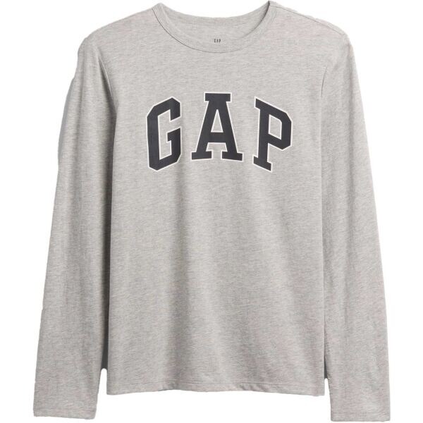 GAP V-FRCH LS LOGO TEE Dětské tričko, šedá, velikost
