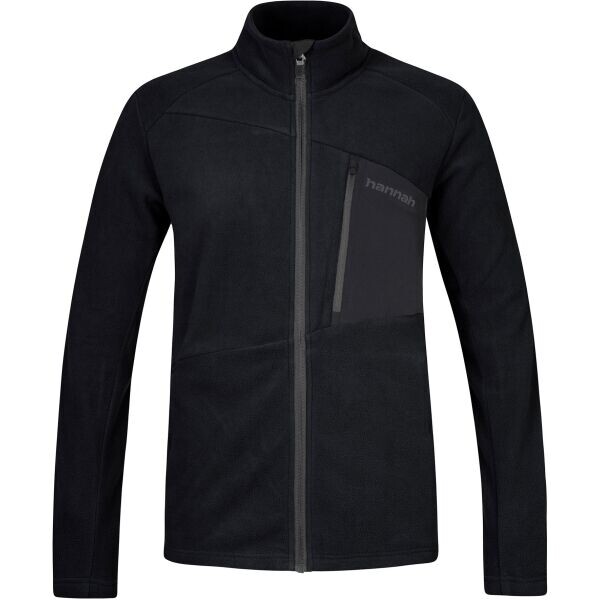 Hannah ARTURO Pánská fleecová mikina, černá, velikost