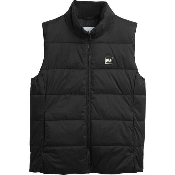 GAP V-FRCH LOGO LW PUFFER Dámská vesta, černá, velikost
