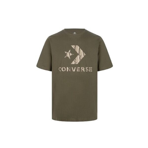 Converse STANDARD FIT CENTER FRONT LARGE LOGO STAR CHEV  SS TEE Pánské tričko, khaki, velikost
