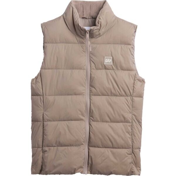 GAP V-FRCH LOGO LW PUFFER Dámská vesta, béžová, velikost
