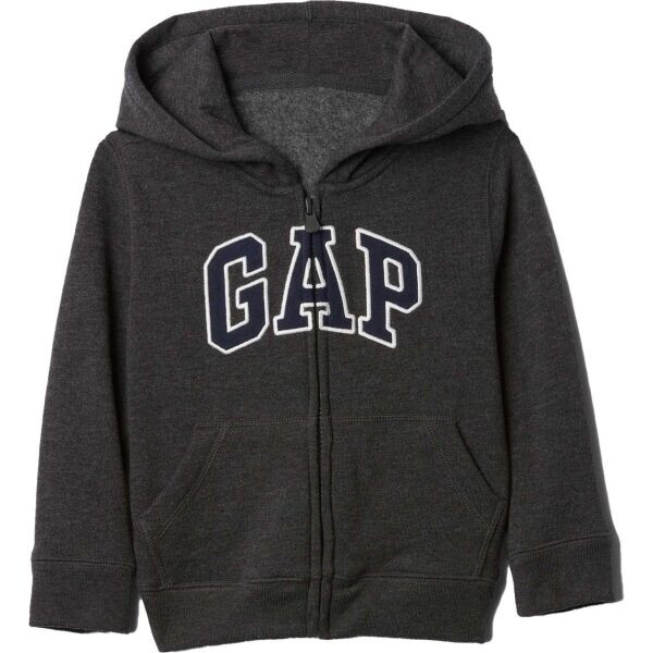 GAP V-LOGO FZ Dětská mikina, tmavě šedá, velikost 2Y