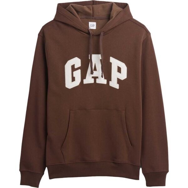 GAP V-HERITAGE LOGO Pánská mikina, hnědá, velikost