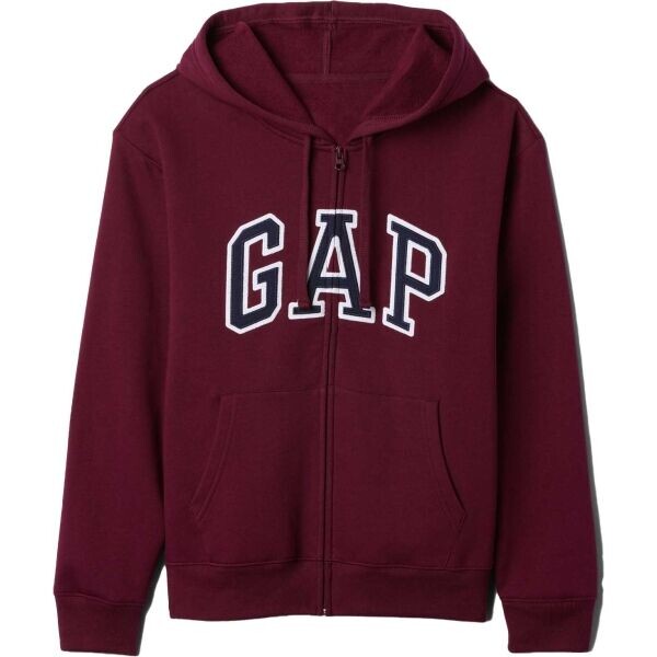 GAP V-GAP HERITAGE FZ HD Dámská mikina, vínová, velikost
