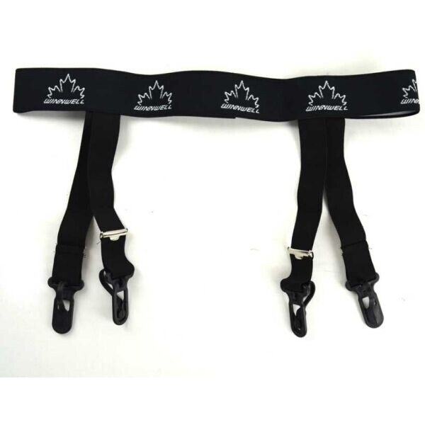 WINNWELL HOKEJOVÉ PODVAZKY WINNWELL BLACK SR Hokejové podvazky, , velikost