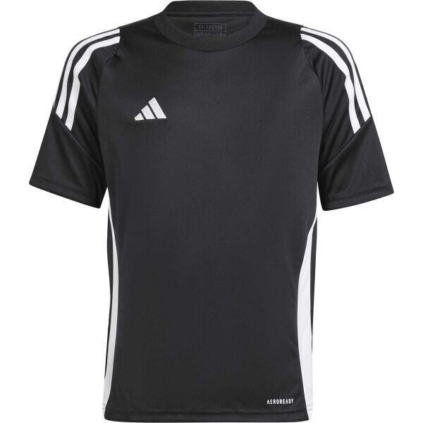 adidas TIRO24 JERSEY Y Chlapecký fotbalový dres, černá, velikost