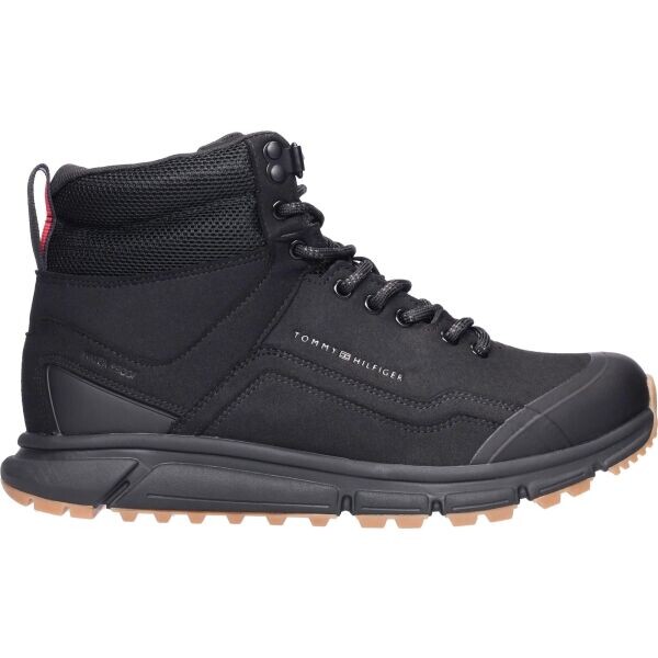 Tommy Hilfiger OUTDOOR RUNNER HI WPM Pánská zateplená obuv, černá, velikost