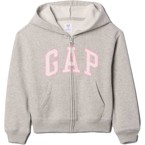 GAP V-BAS HERITAGE FZ Dívčí mikina, šedá, velikost