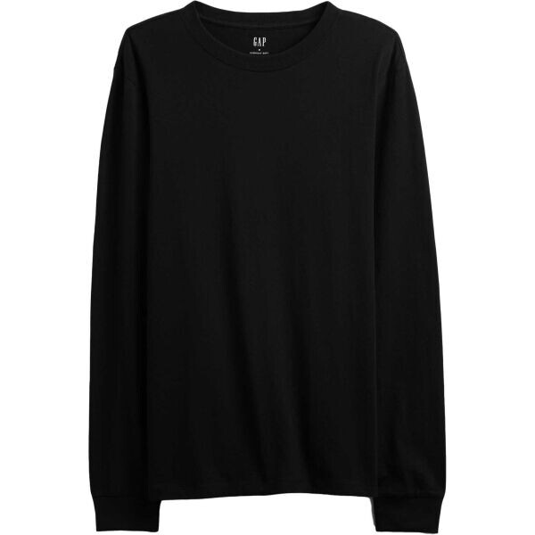 GAP V-LS EVERYDAY SOFT CREW - SOLID Pánské tričko, černá, velikost