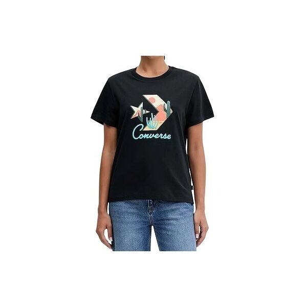 Converse STAR CHEV FILL TEE Dámské tričko, černá, velikost