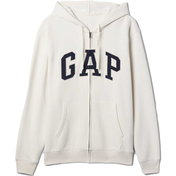 GAP V-HERITAGE LOGO FZ SNL Pánská mikina, bílá, velikost