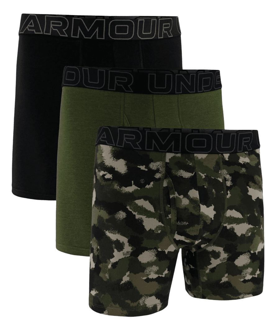 Boxerky Under Armour UA PERFORMANCE COTTON - PRINT 6 IN 3PK