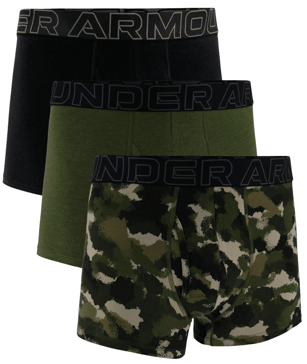 Boxerky Under Armour UA PERFORMANCE COTTON - PRINT 3 IN 3PK