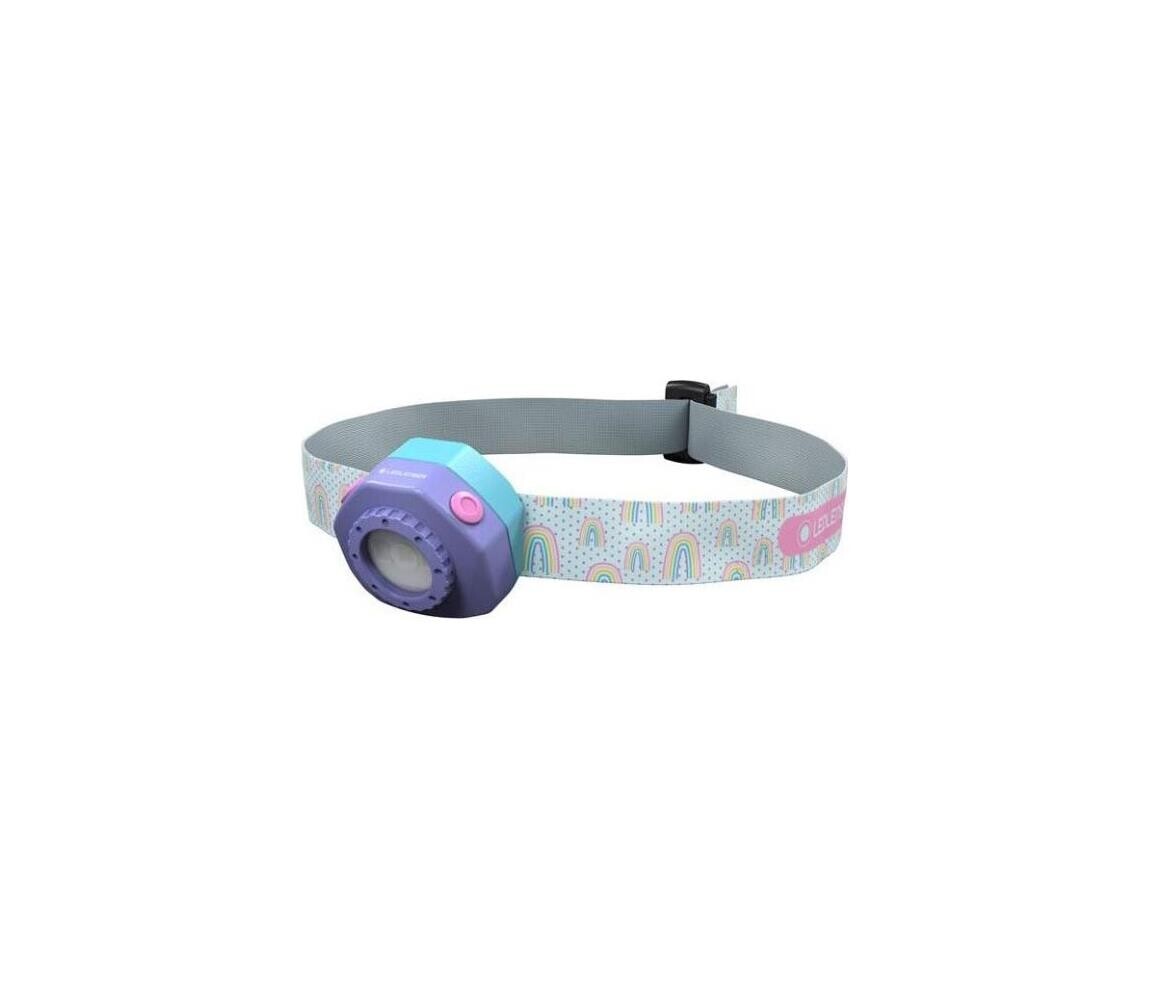 Ledlenser KIDLED4R RAINBOW-LED Stm. nab. dět. čelovka LED IPX4 40lm 18 h fialová 502536
