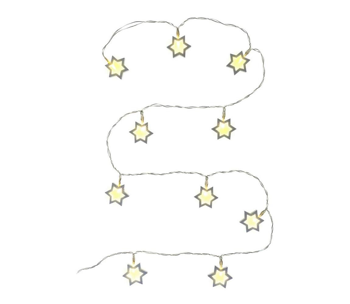 - LED Dekorační řetěz 10xLED/2xAA 1,8m teplá bílá 50002904