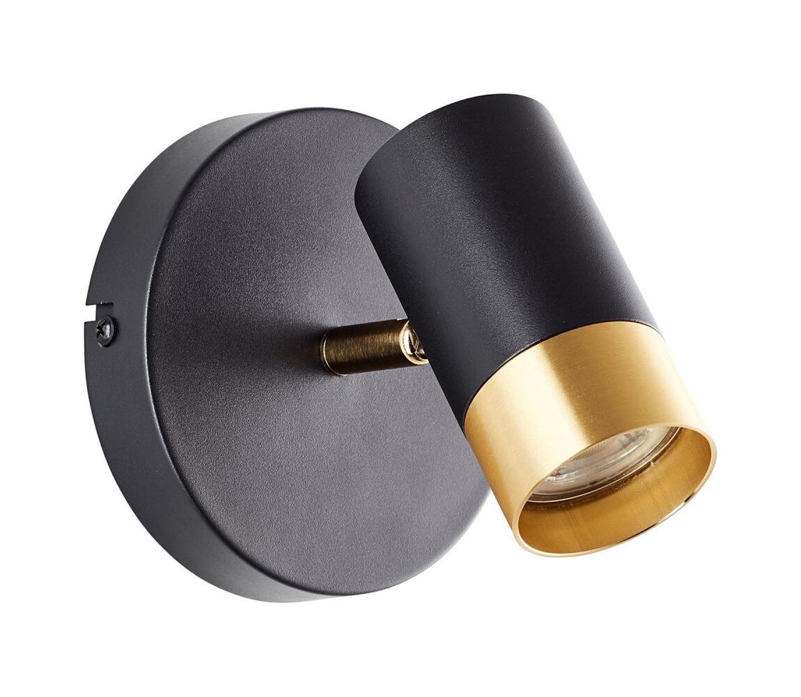 Brilliant - LED Nástěnné bodové svítidlo VIGOLO 1xGU10/5W/230V černá/zlatá G03410/86