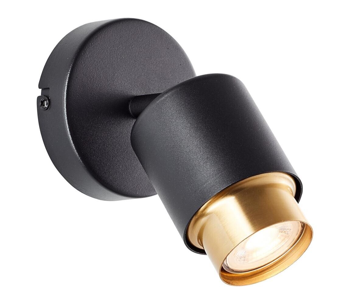Brilliant - LED Nástěnné bodové svítidlo COVELO 1xGU10/5W/230V černá/zlatá G04910/86