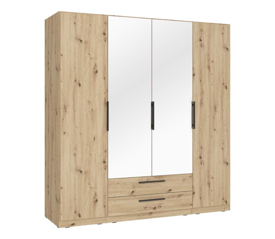 FORTE Šatní skříň se zrcadlem MARO 200x213 cm dub artisan CDXS84S-D78