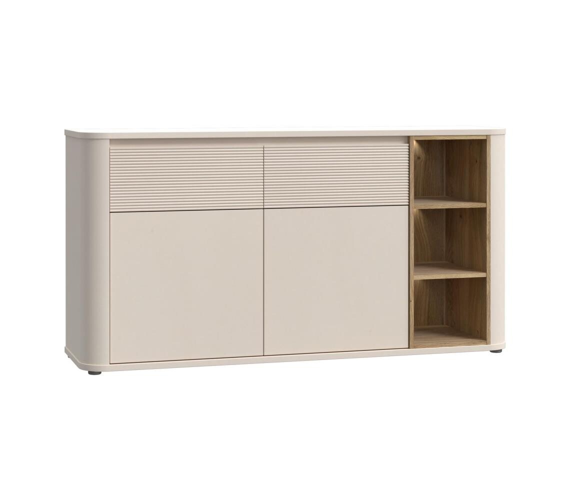 FORTE Komoda BASKO béžová/dub BTHK233-M846