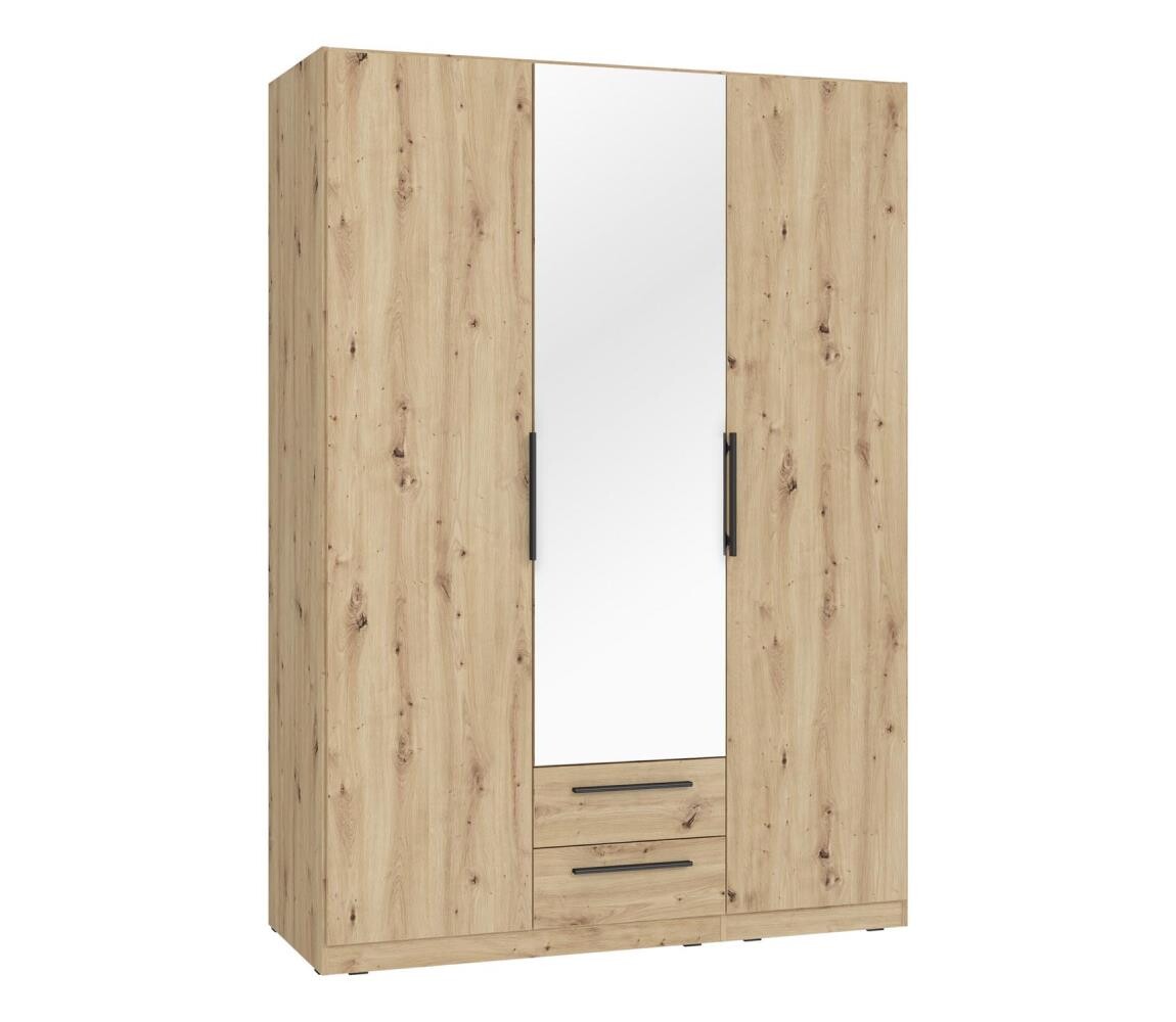 FORTE Šatní skříň se zrcadlem MARO 150x213 cm dub artisan CDXS83S-D78