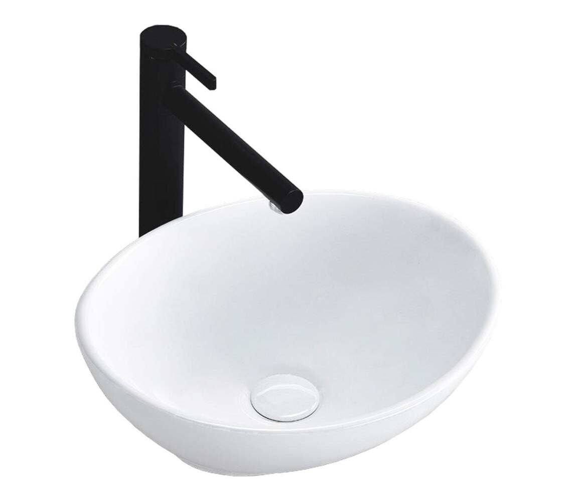 REA-U0623 - Umyvadlo na desku SOFIA MINI 27x34 cm keramika/lesklá bílá REA-U0623