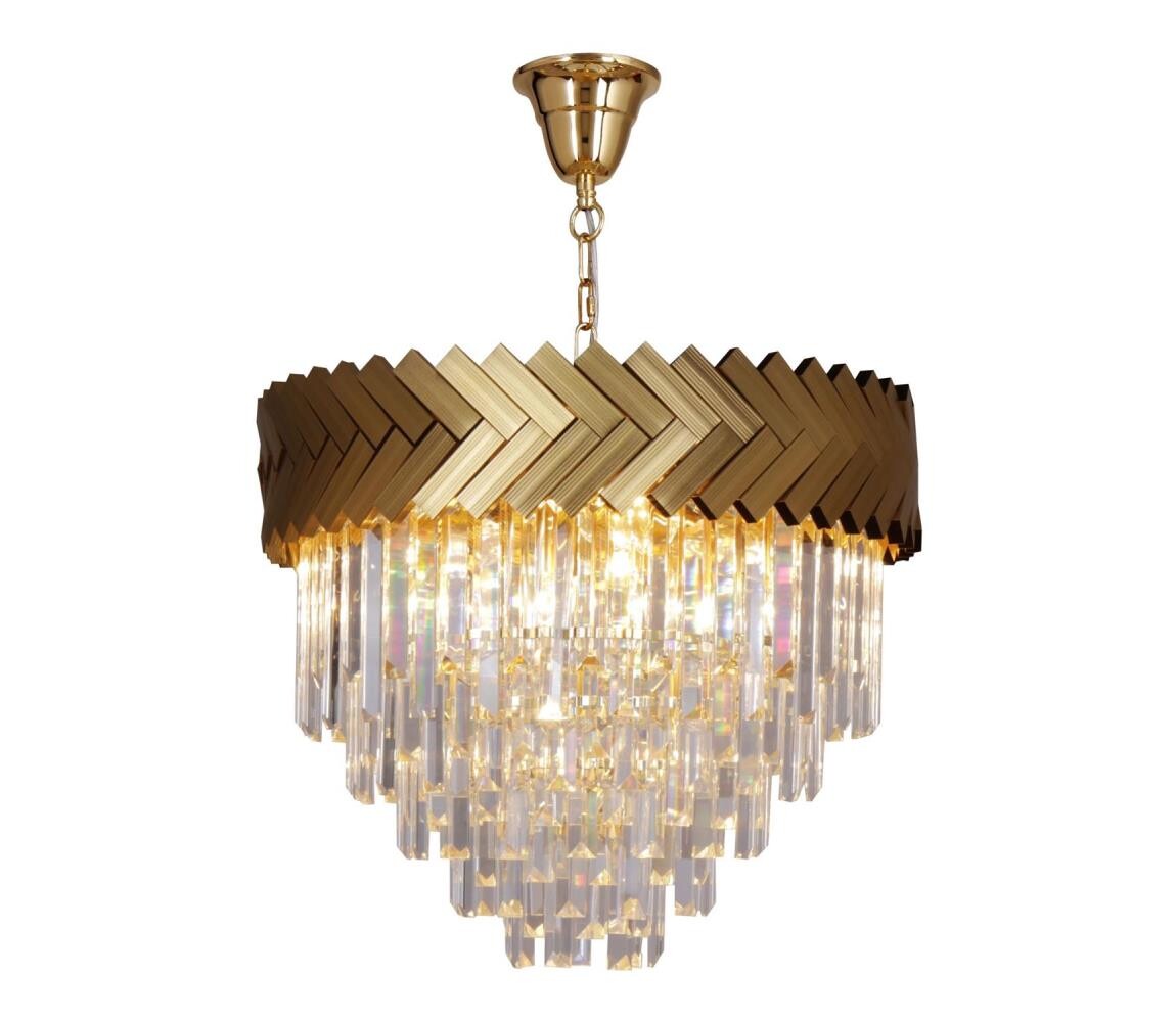 Zuma Line 23910/9 - Lustr na řetězu LYON 9xE14/40W/230V zlatá 23910/9