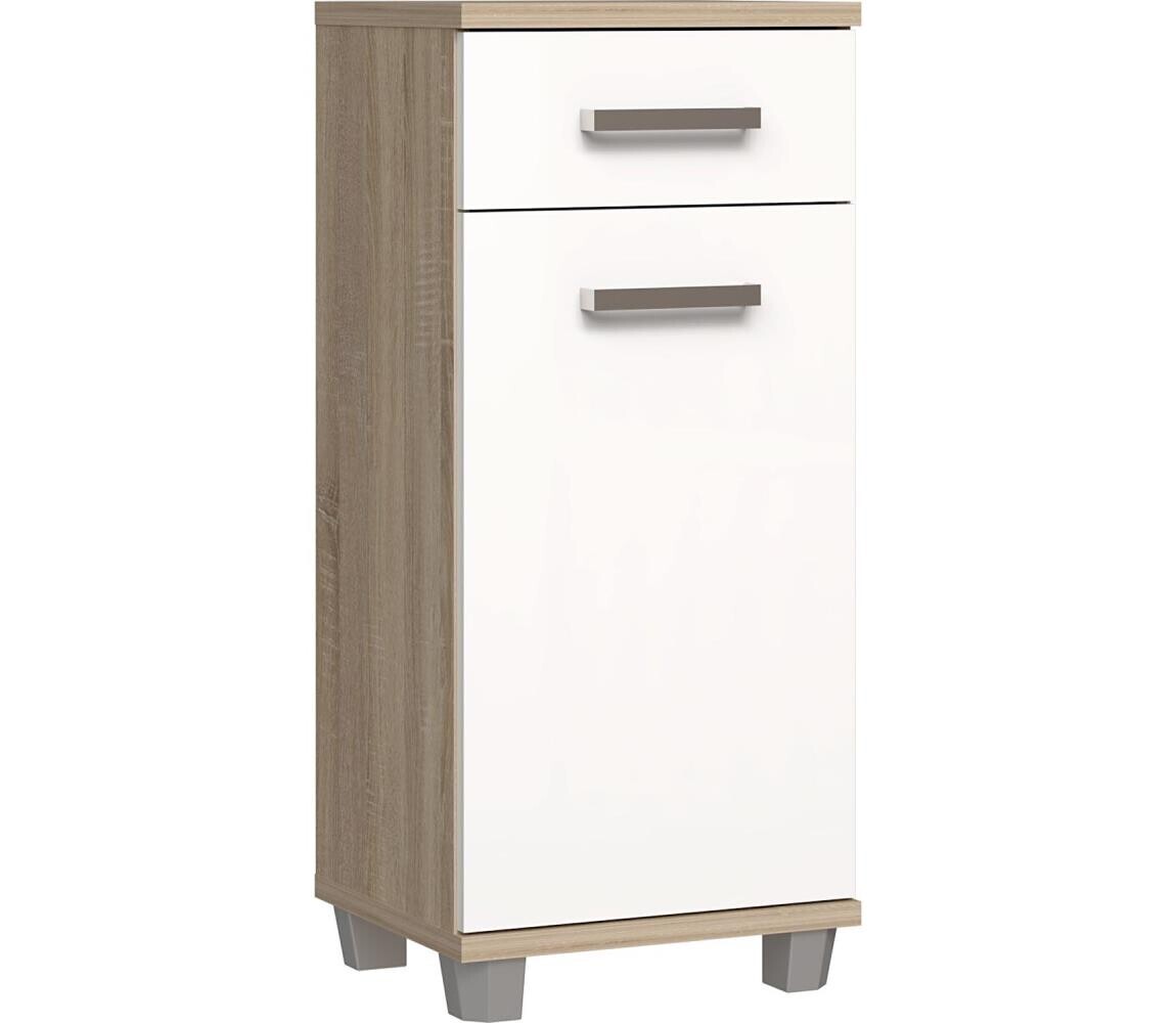 FORTE Koupelnová skříňka VENOM bílá/dub sonoma VERK22-Q34