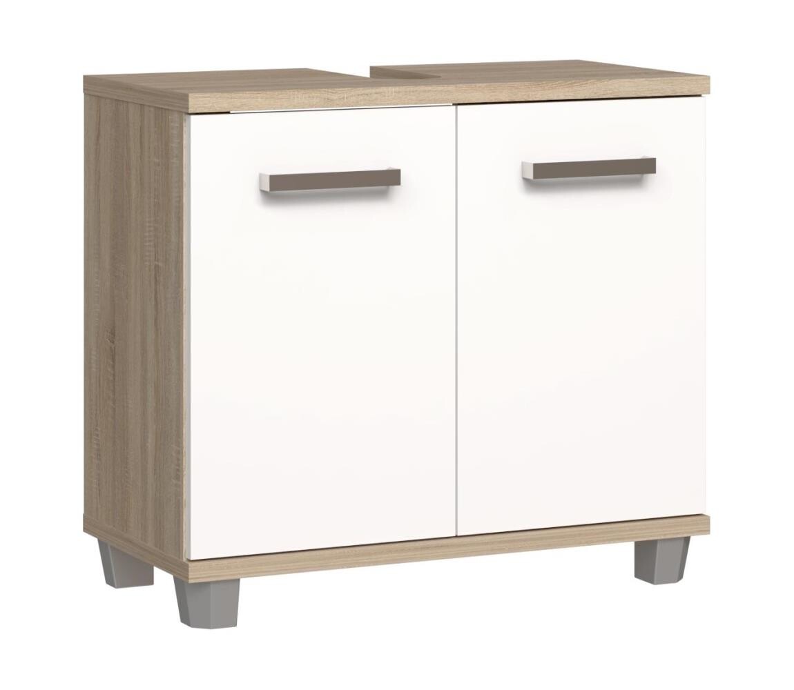 FORTE Koupelnová skříňka VENOM bílá/dub sonoma VERZ12-Q34