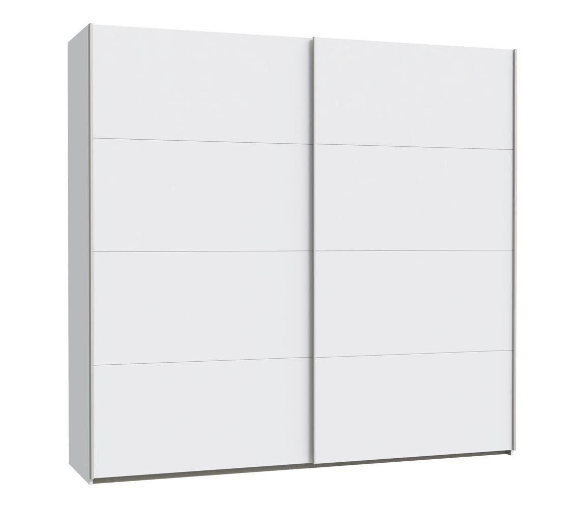 FORTE Šatní skříň se zrcadlem KARO 220x210 cm bílá SHMS92411-120