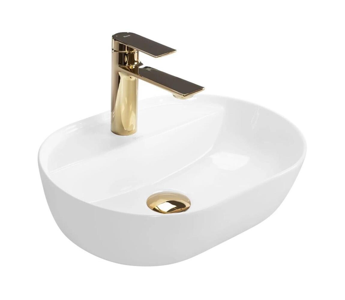 REA-U6617 - Umyvadlo na desku AURA 30x42 cm keramika/lesklá bílá REA-U6617