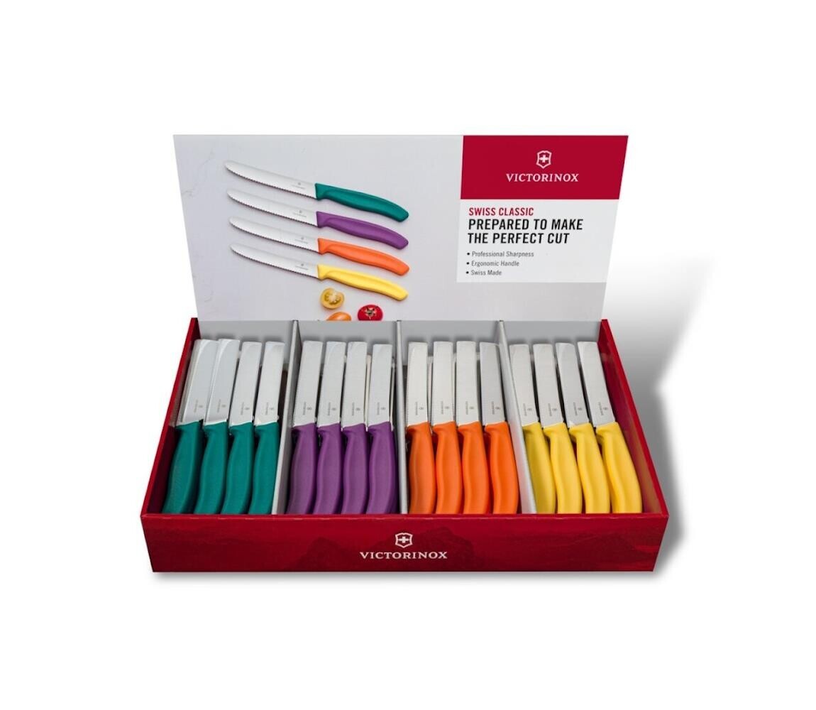 Victorinox - Sada kuchyňských nožů na zeleninu SWISS CLASSIC 80 ks pestrobarevná 9.7056.81C1