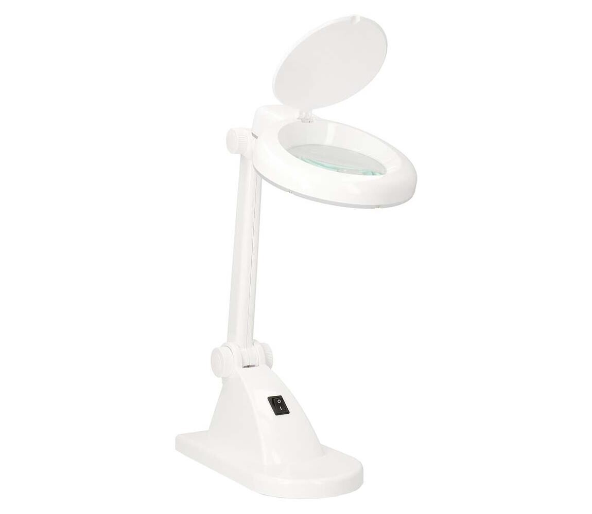 MAGLE1WT - LED Stolní lampa s lupou LED/6W/230V bílá MAGLE1WT