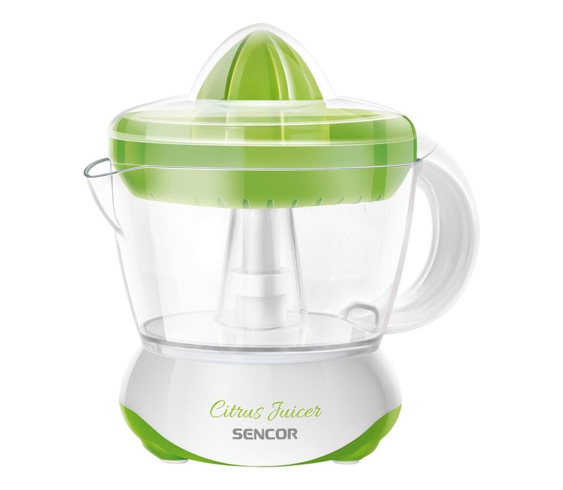 Sencor - Elektrický lis na citrusy 0,7 l 40W/230V bílá/zelená 41004196