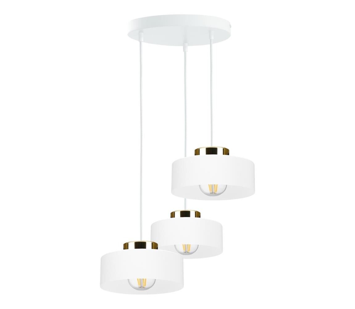 Keter Lighting Lustr na lanku IGNIA 3xE27/60W/230V bílá 3403