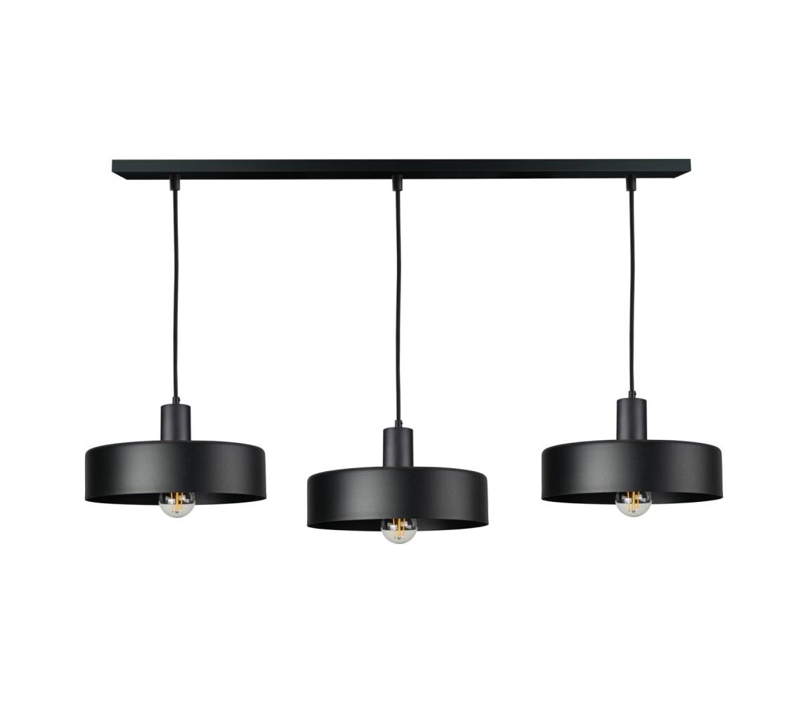 Keter Lighting Lustr na lanku ARCANE 3xE27/60W/230V černá 3412
