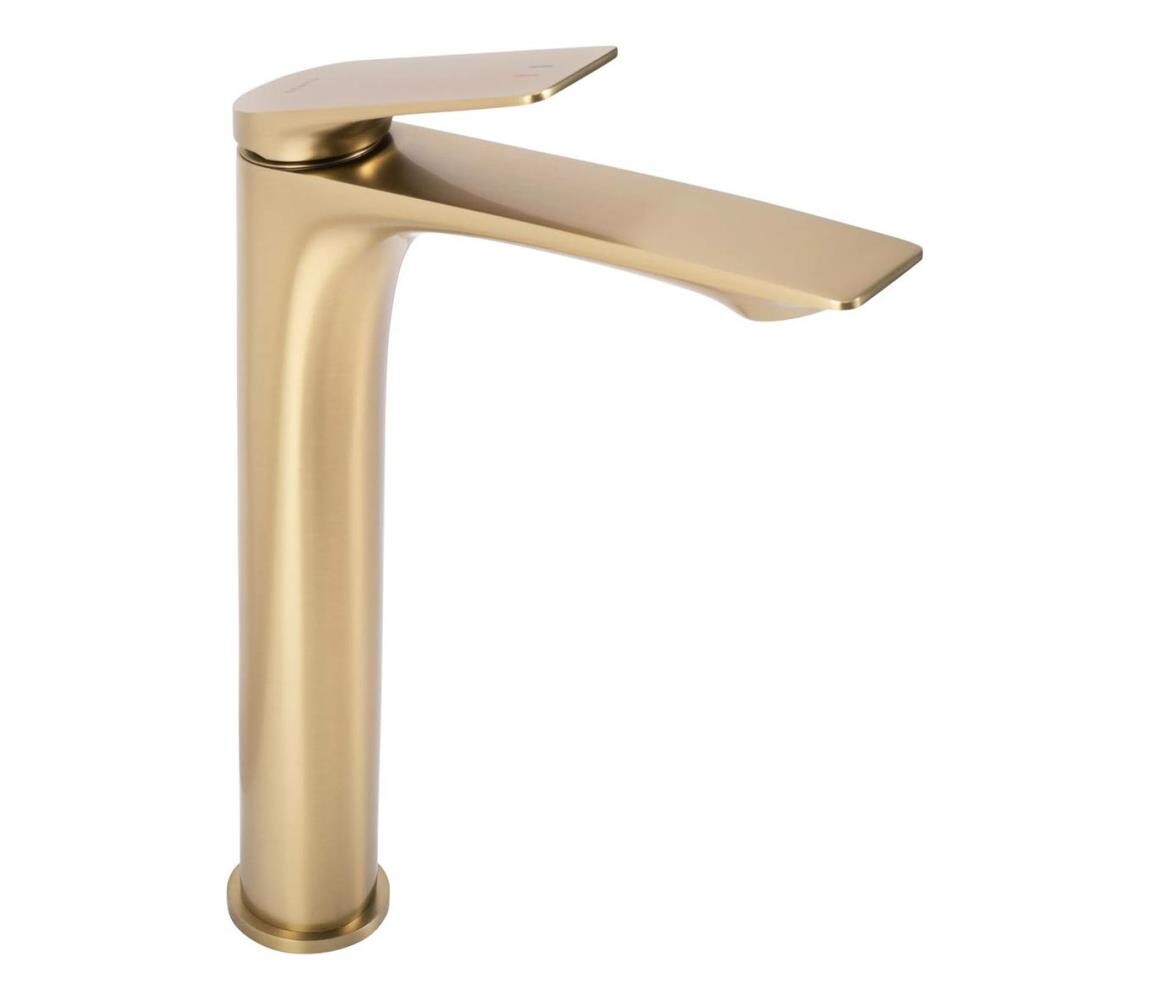 REA-B2705 - Umyvadlová baterie AVALON 30 cm broušená zlatá REA-B2705