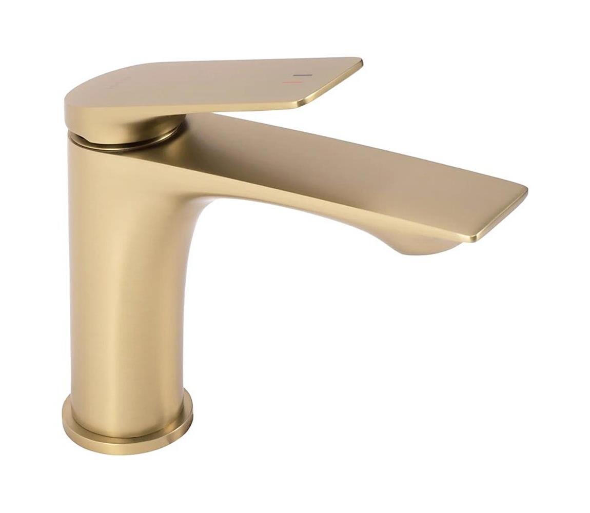 REA-B2703 - Umyvadlová baterie AVALON 16,5 cm broušená zlatá REA-B2703